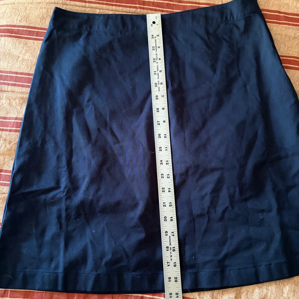 Lands' End Women's Blend Chino Skort Size 8 Navy Blue Cotton - Picture 8 of 8